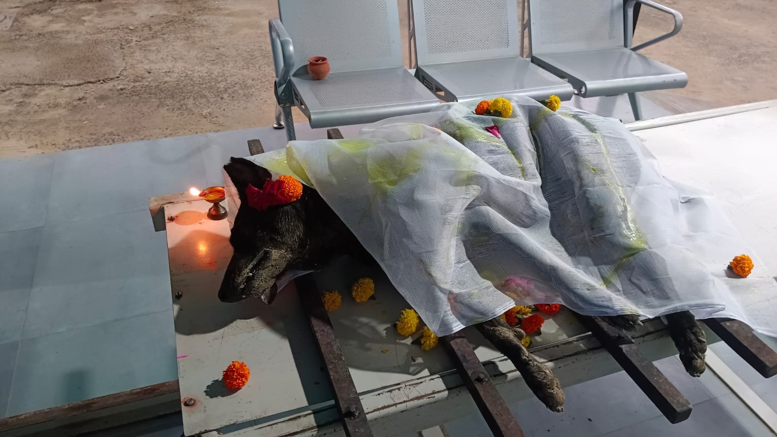 Laid to rest with flowers and prayers